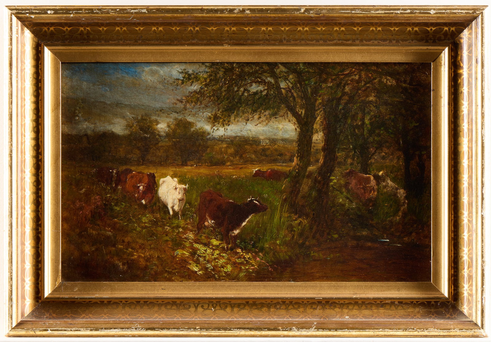 James Hart Oil on Canvas Cattle Painting (1 of 7)