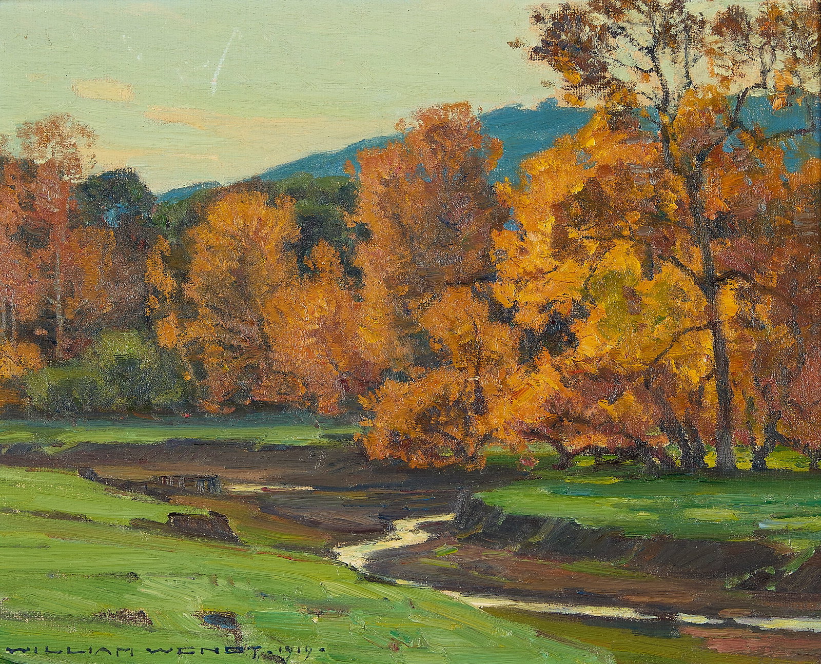 William Wendt "Near San Juan" Painting 1919 (1 of 8)
