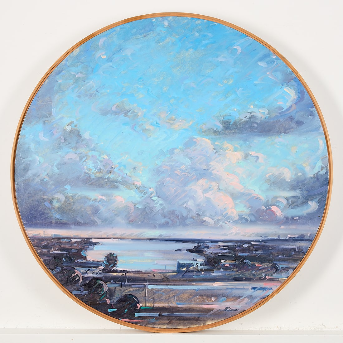 Chris Nissen "Early AM February" Oil Painting 1984 (1 of 5)