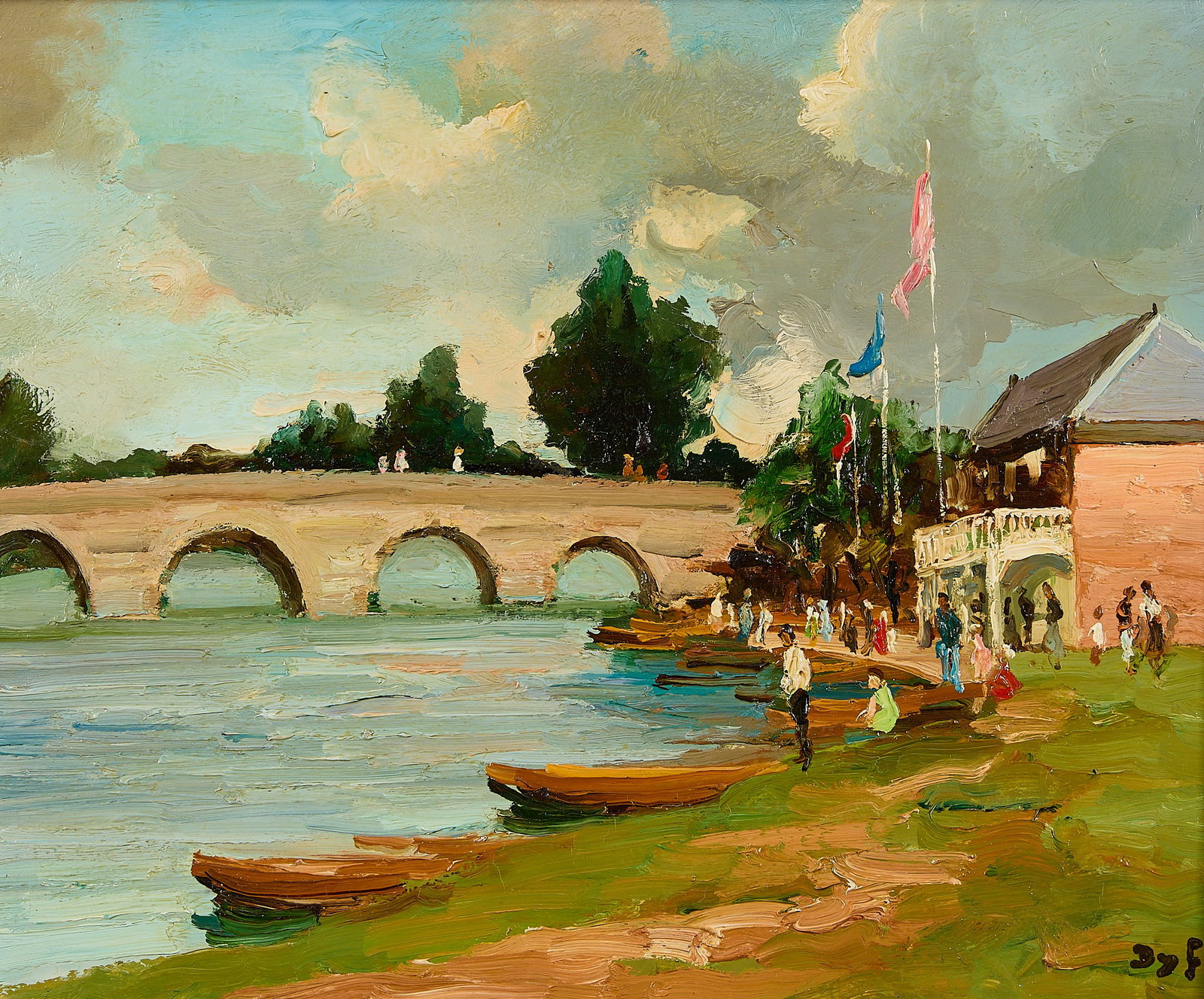 Marcel Dyf "Stratford" Post-Impressionist Painting (1 of 5)