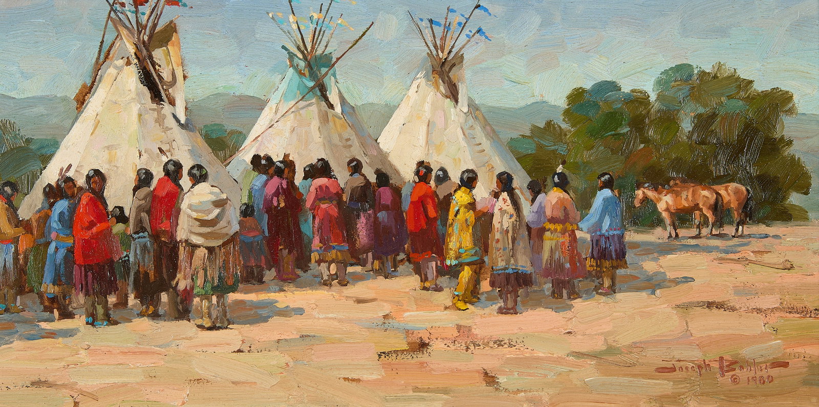 Joseph Bohler "End of the Rainbow" Oil Painting (1 of 5)