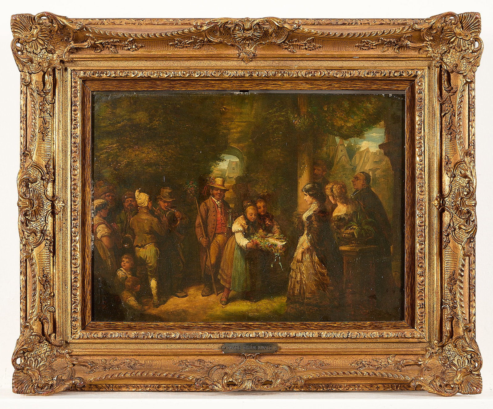 Jakob Grunewald Marriage Scene Oil Painting (1 of 7)