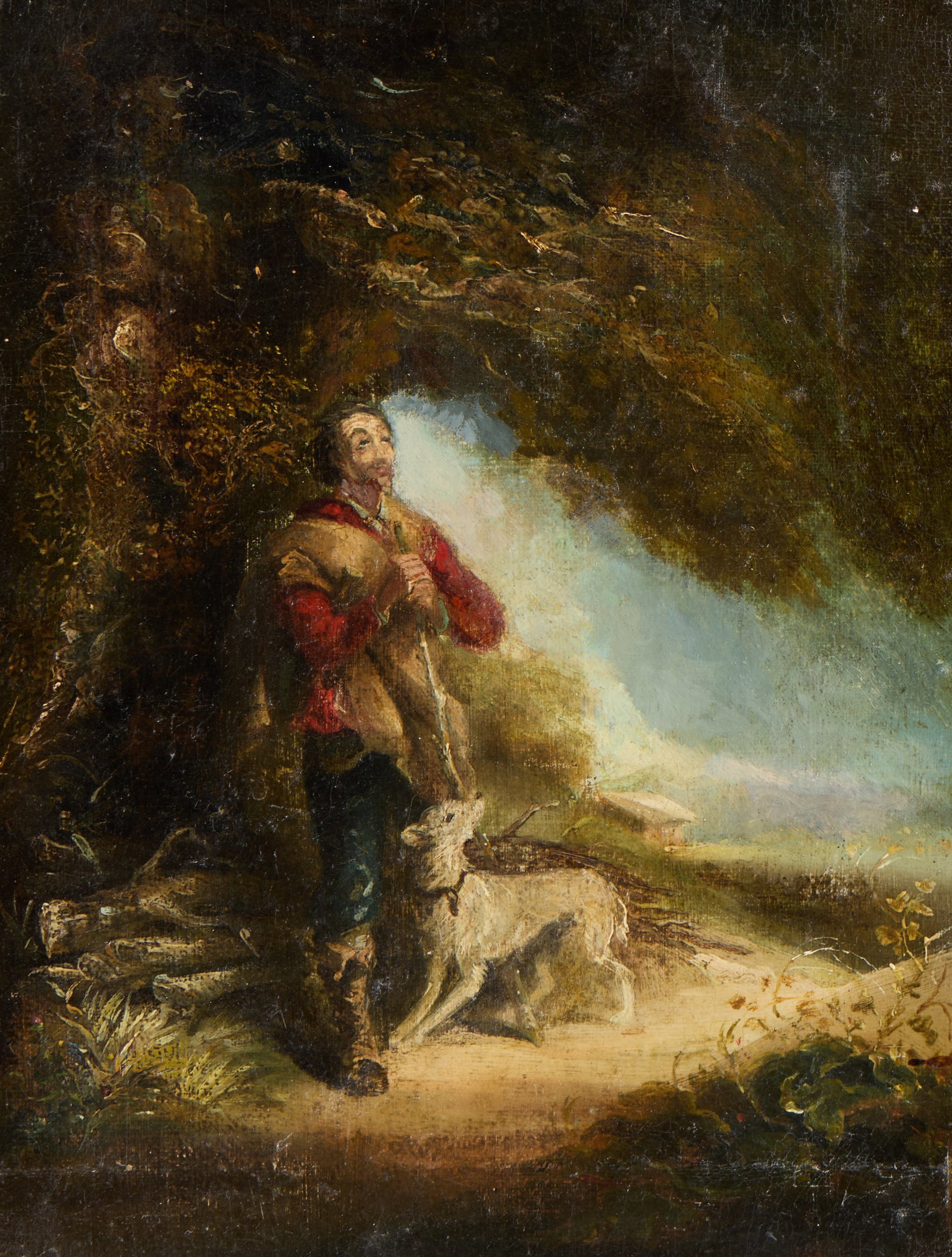 Aft. Thomas Gainsborough "The Woodsman" Painting (1 of 4)