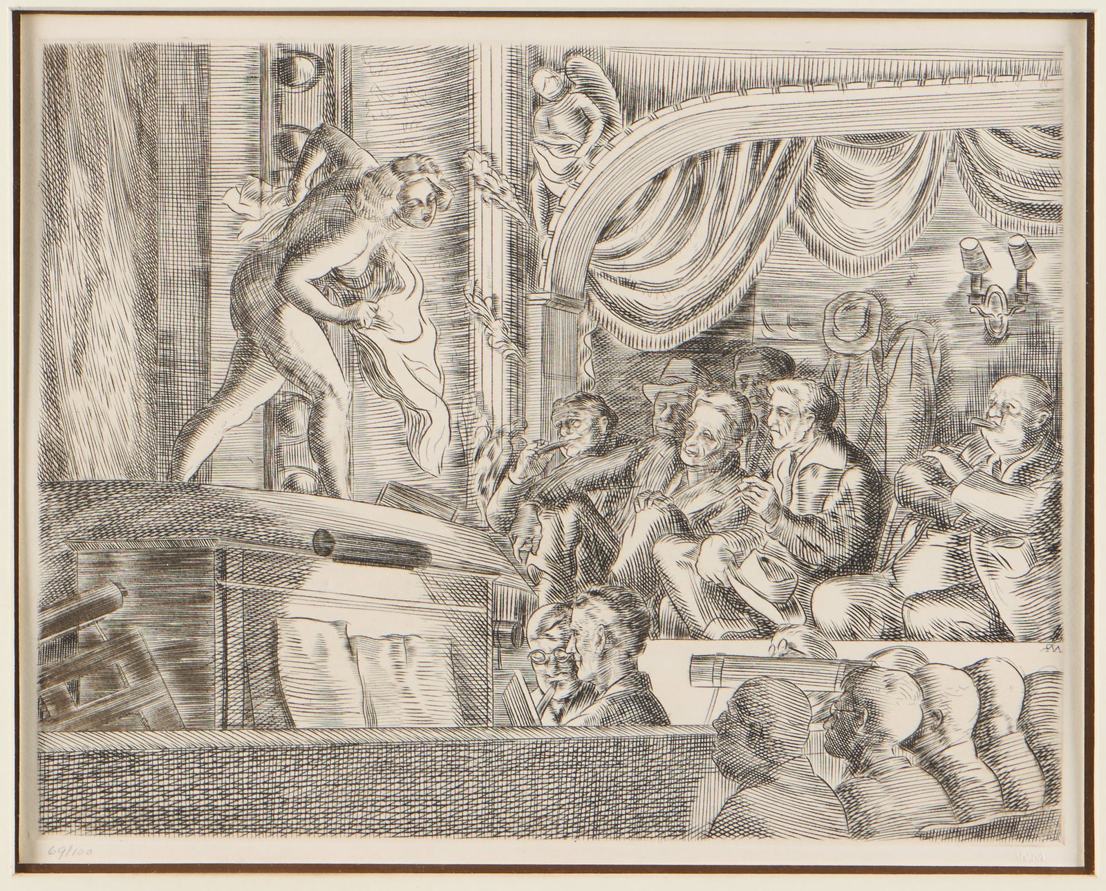 Reginald Marsh "People's Follies" Etching (1 of 6)