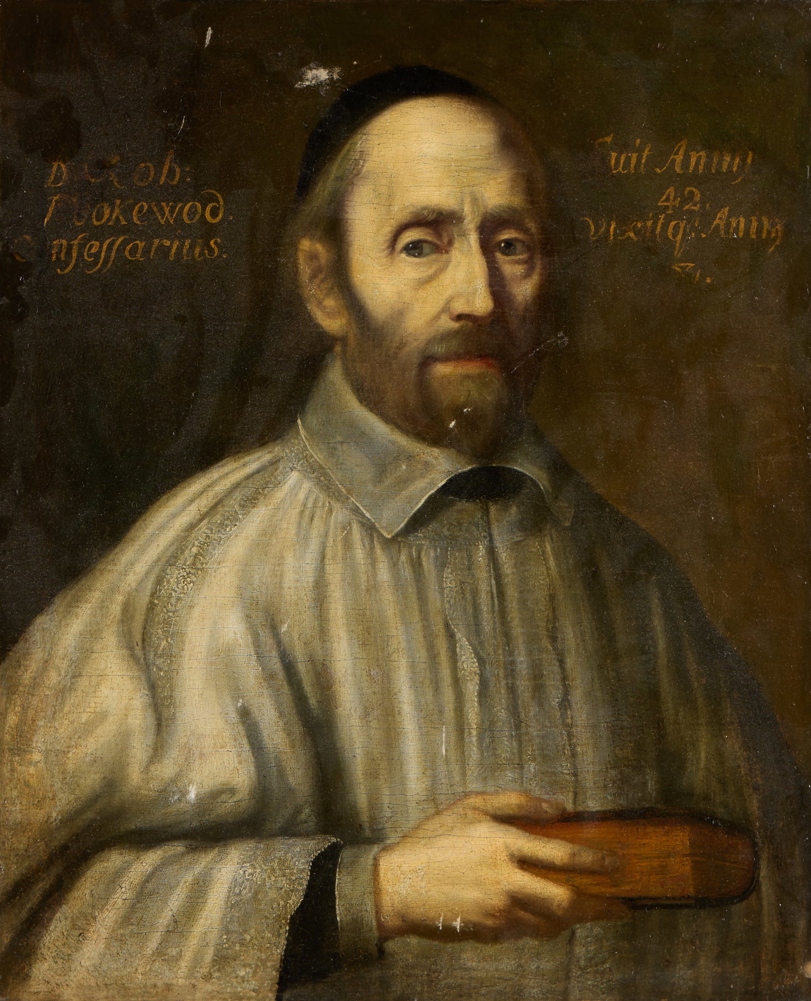 Dutch School Portrait of Catholic Priest Painting (1 of 6)