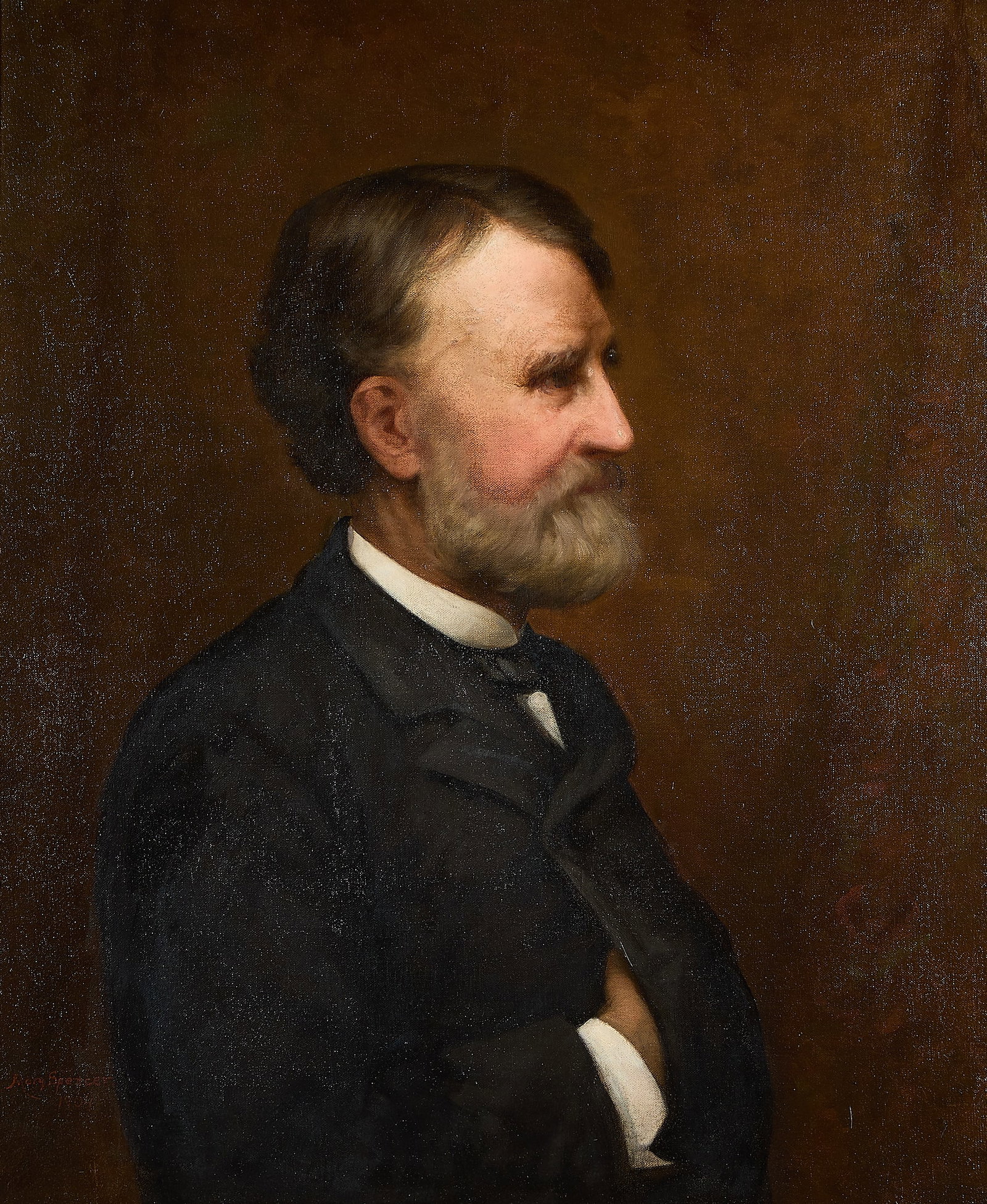 Mary Spencer Gentleman Portrait Oil Painting 1904 (1 of 5)