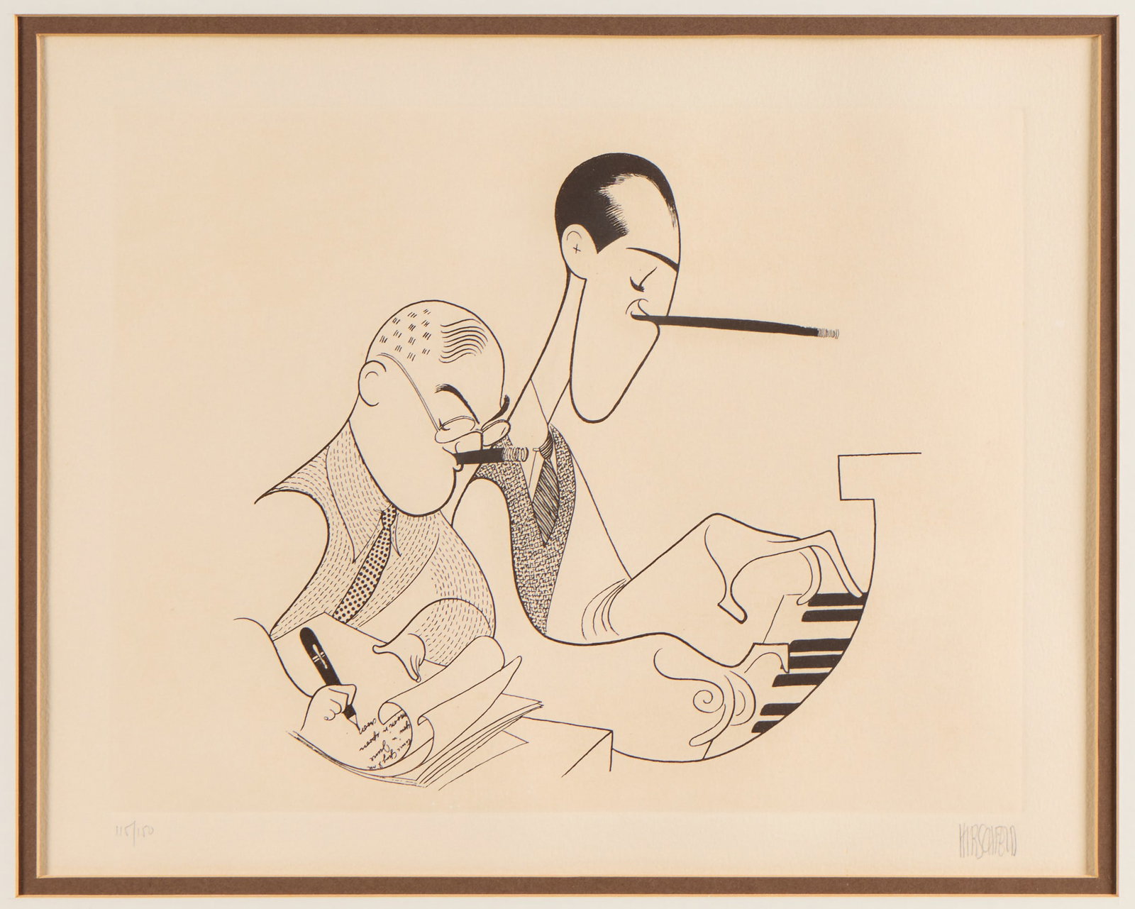 Al Hirschfeld George & Ira Gershwin Lithograph (1 of 6)