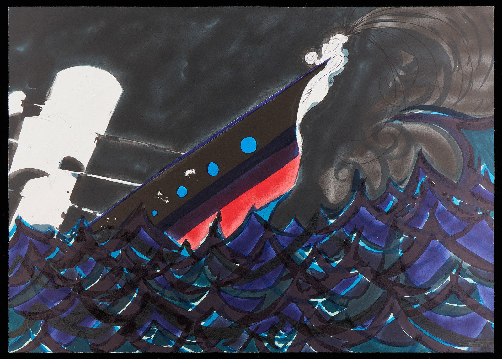 Chris Ofili "Waterfront" Color Lithograph 2010 (1 of 8)