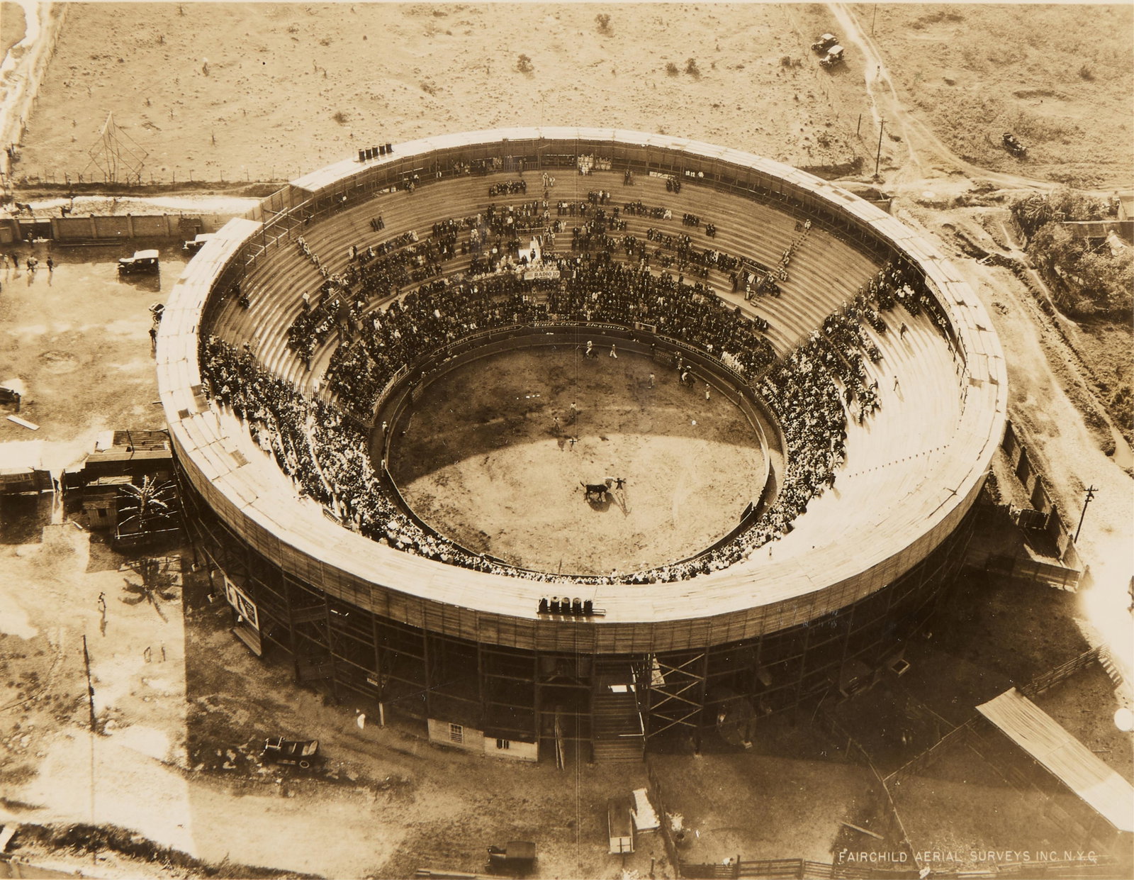 Fairchild Bullring Arena Aerial Photograph (1 of 3)