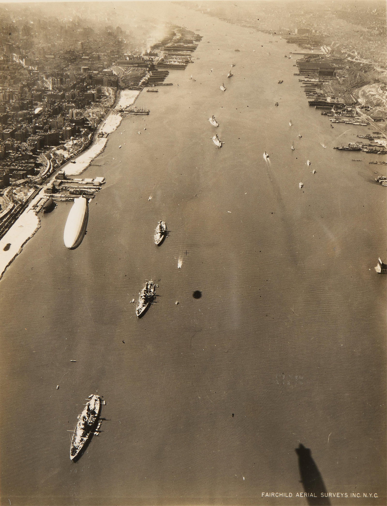 Fairchild Aerial Surveys "Fleet in NY" Photograph (1 of 3)