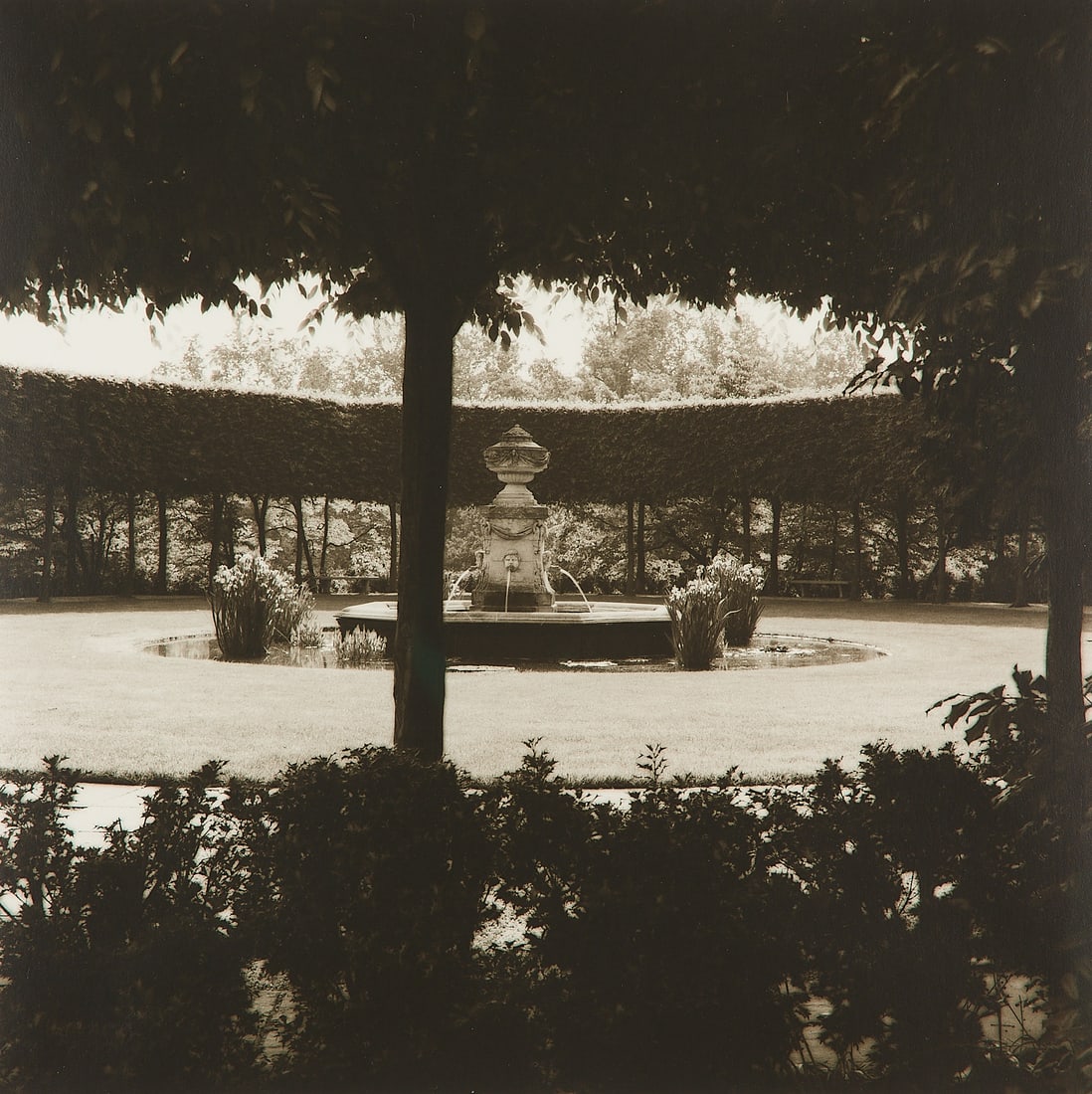 Geesaman "Fountain with Trees, Dumbarton Oaks" GSP (1 of 4)