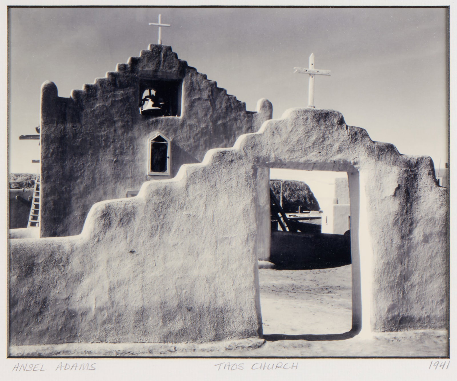 Ansel Adams "Taos Church" B&W Photograph 1941 (1 of 6)