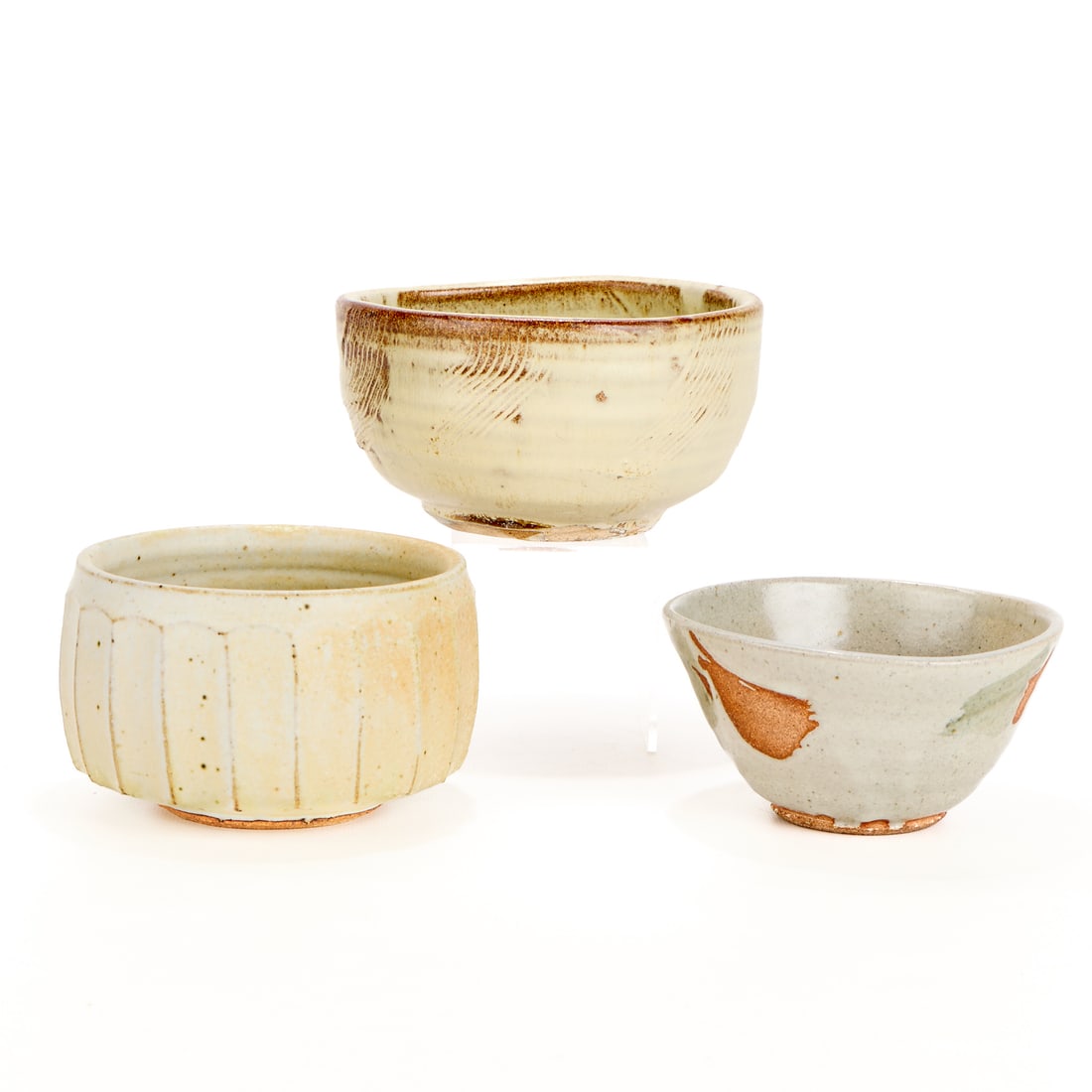 3 Warren MacKenzie Studio Pottery Bowls - Marked (1 of 6)