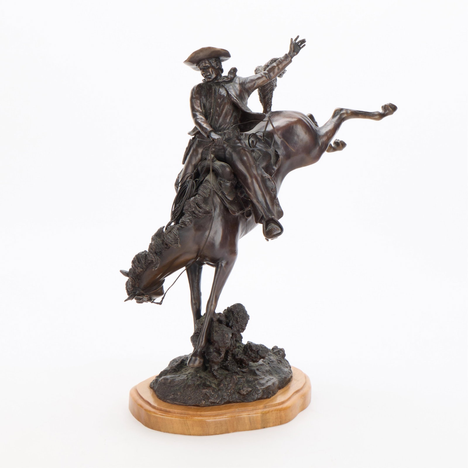 Jim Regimbal "Green Bronc" Bronze Sculpture 1978 (1 of 7)