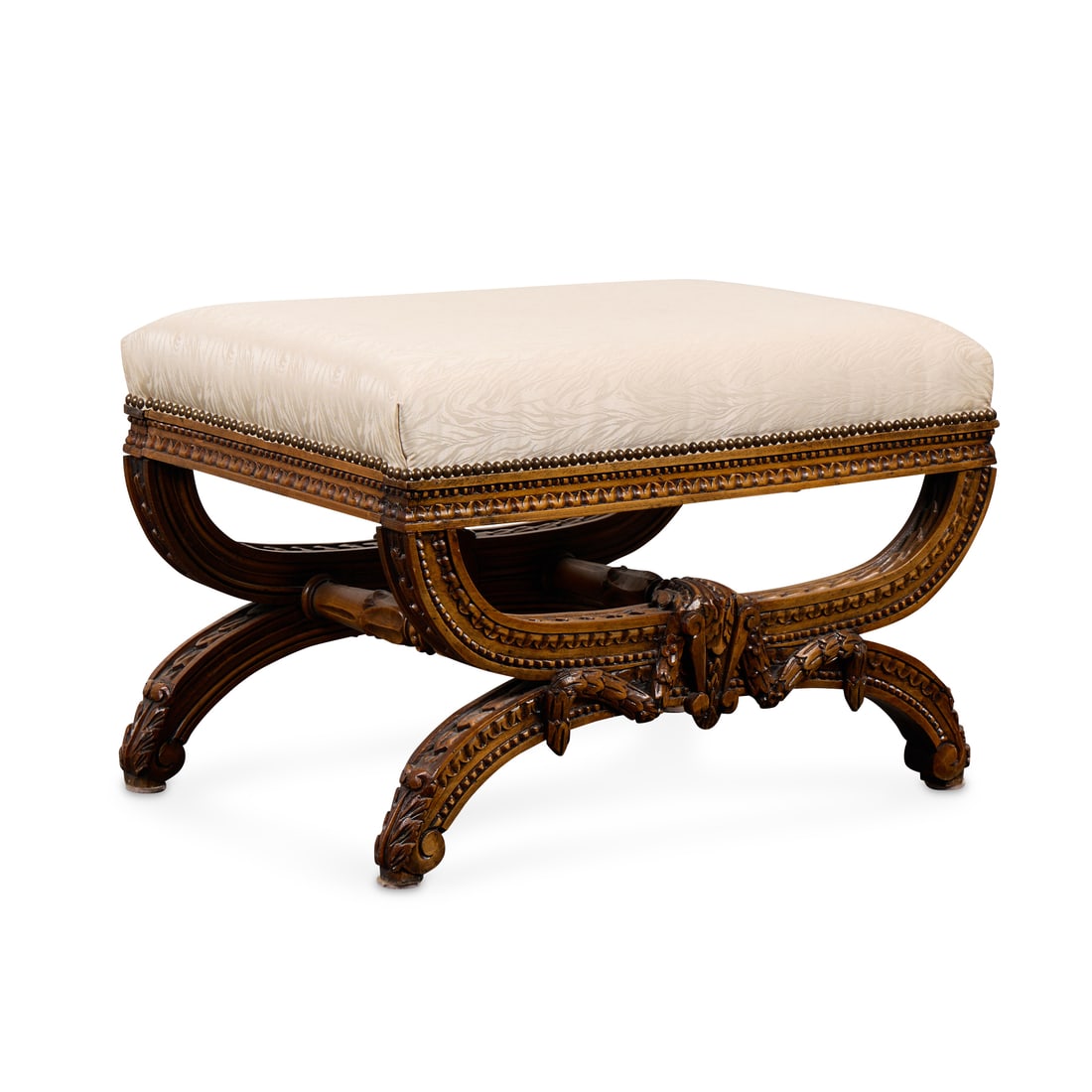 19th c. French Neoclassical Style Curule Bench (1 of 4)