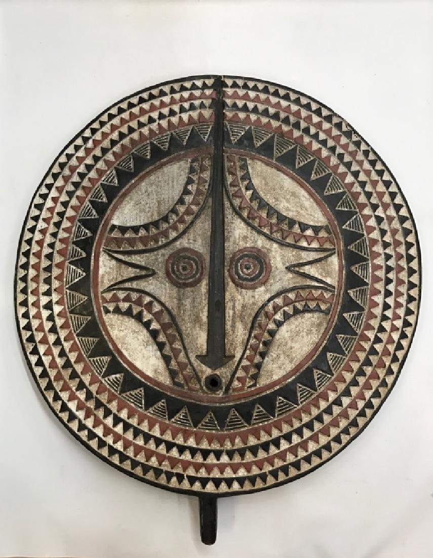 African Art large Plank Bwa Sun Mask, Burkina Faso (1 of 5)