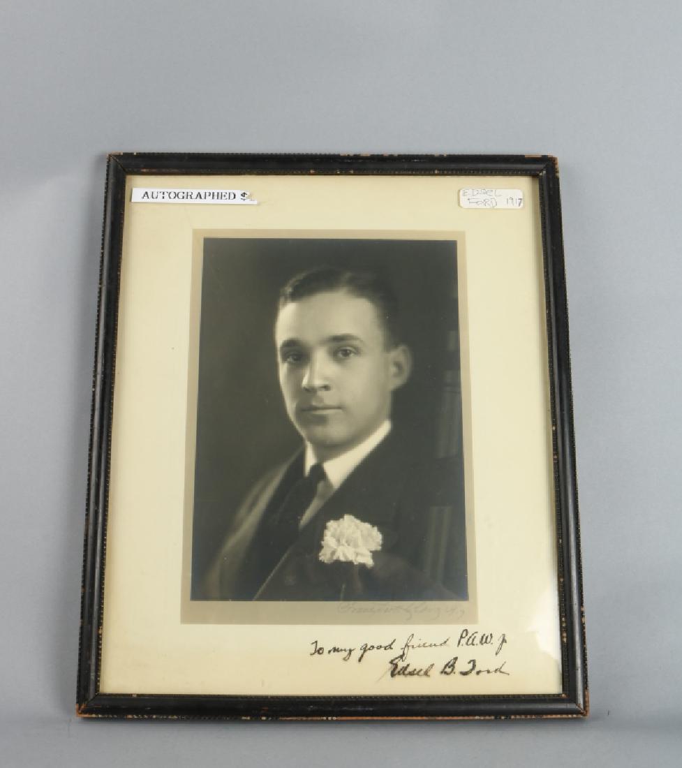 Original Signed Photo of Edsel B. Ford 1917 (1 of 3)