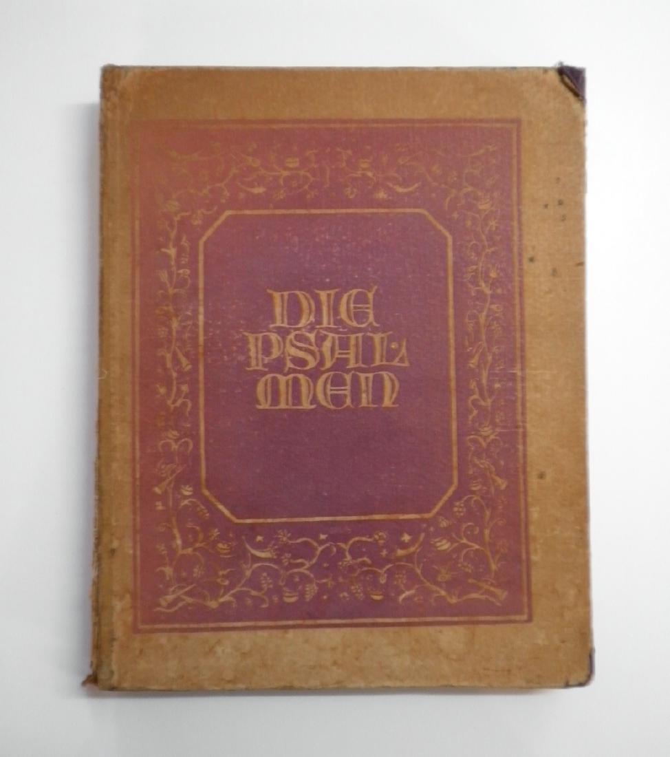 Tehillim with commentary by Moses Mendelssohn and 12: Tehillim with commentary by Moses Mendelssohn and 12 woodcuts by Josef Budko - Die Psalmen. Uebertragen von Moses Mendelssohn. Mit 12 Holzschnitten von Joseph Budk o, Verlag fÃ¼r JÃ¼dische Kunst u