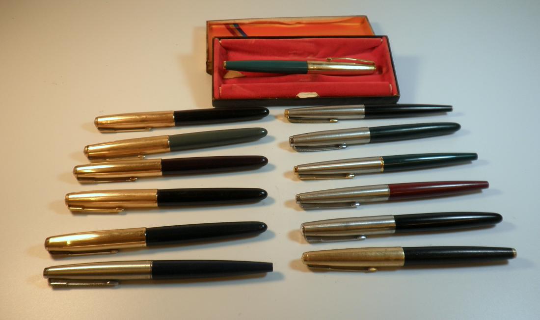Collection of 13 fountain pens made by Parker (1 of 5)