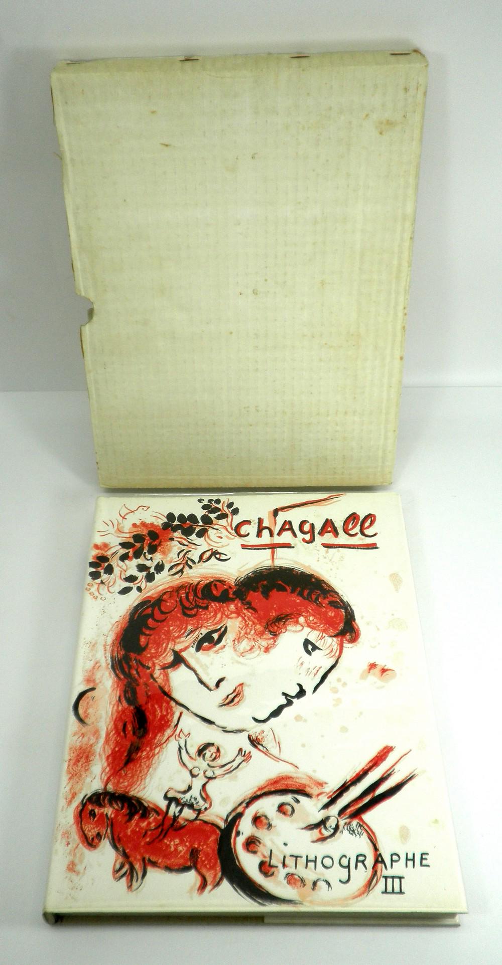 Marc Chagall - Lithography Catalog No. 3, 1962-1968,: Marc Chagall - Lithography Catalog No. 3, 1962-1968, Includes 2 Original Lithographs, remarks and cataloging by Fernand Mourlot and Charles Sorlier, published by Boston book and Art shop, INC., Boston