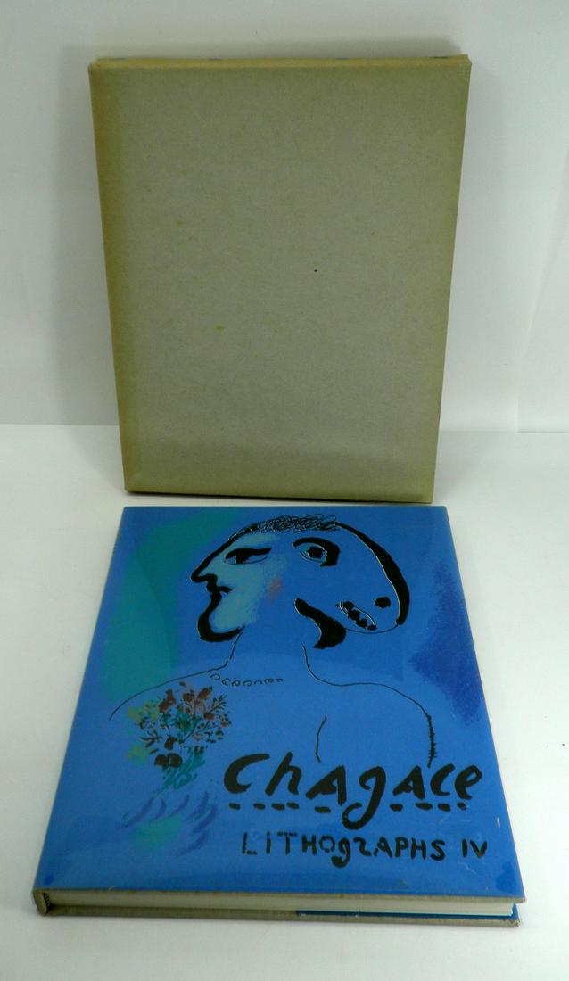 Marc Chagall - Lithography Catalog No. 4, 1969-1973,: Marc Chagall - Lithography Catalog No. 4, 1969-1973, Includes One Original Lithograph, remarks and cataloging by Fernand Mourlot and Charles Sorlier, published by Crown Publishers, INC., facing the co