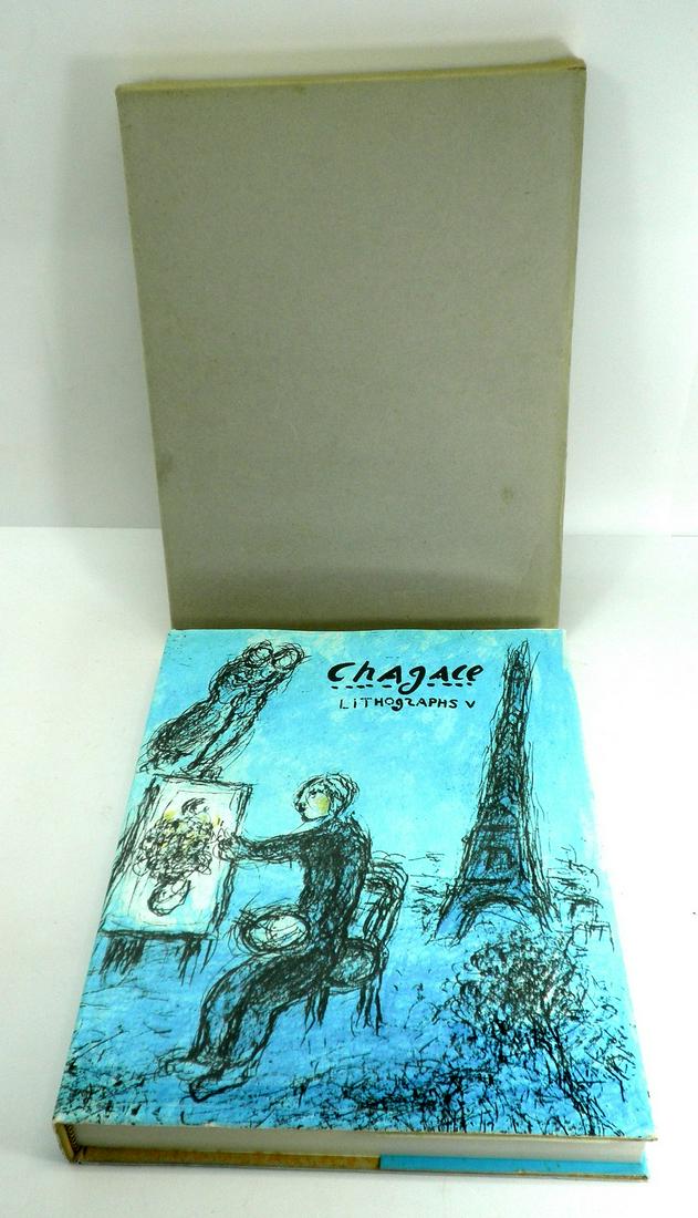 Marc Chagall - Lithography Catalog No. 5, 1974-1979: Marc Chagall - Lithography Catalog No. 3, 1969-1973, remarks and cataloging by Charles Sorlier, published by Crown Publishers INC., New York, in the English language, 32.5X25.5 cm. Given in the origin
