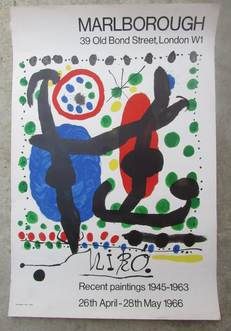 Joan Miro (1893-1983), Marlborought - Lithographic Exhibition Poster (1 of 2)