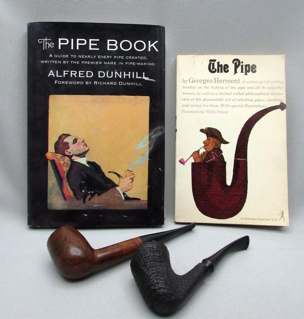 Lot of 2 Smoking Pipes + 2 Books About Pipes (1 of 8)
