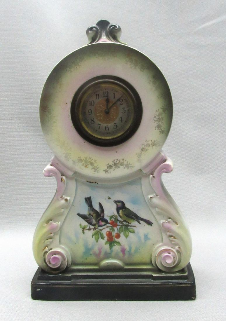 Art Nouveau Porcelain Table Clock (1 of 9)