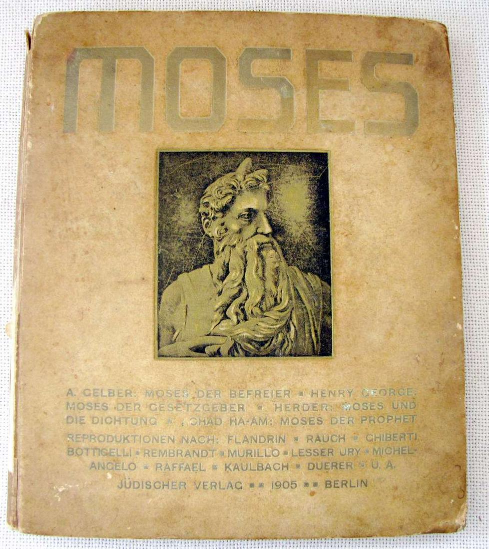 List of Jewish students – signatures, Lwow on book: “Moses”, 1905, Berlin, in (1 of 12)