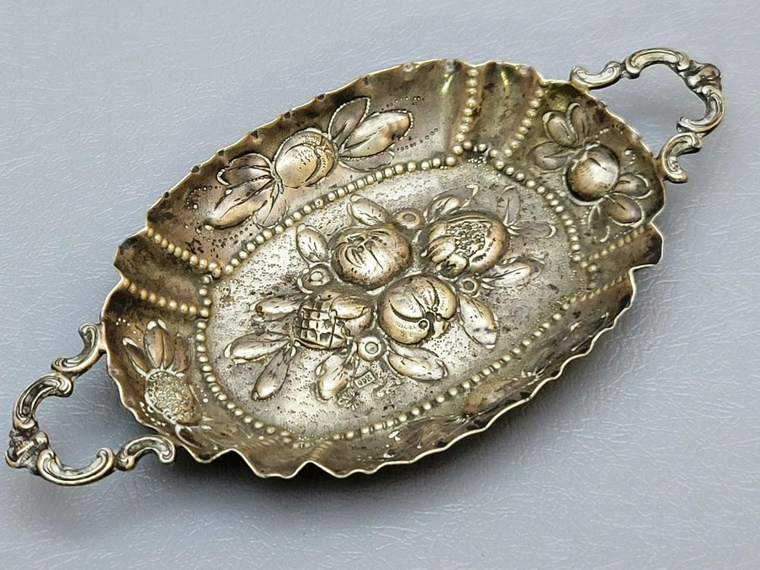 Antique German Silver Saucer - Passover Seder Bowl (1 of 7)