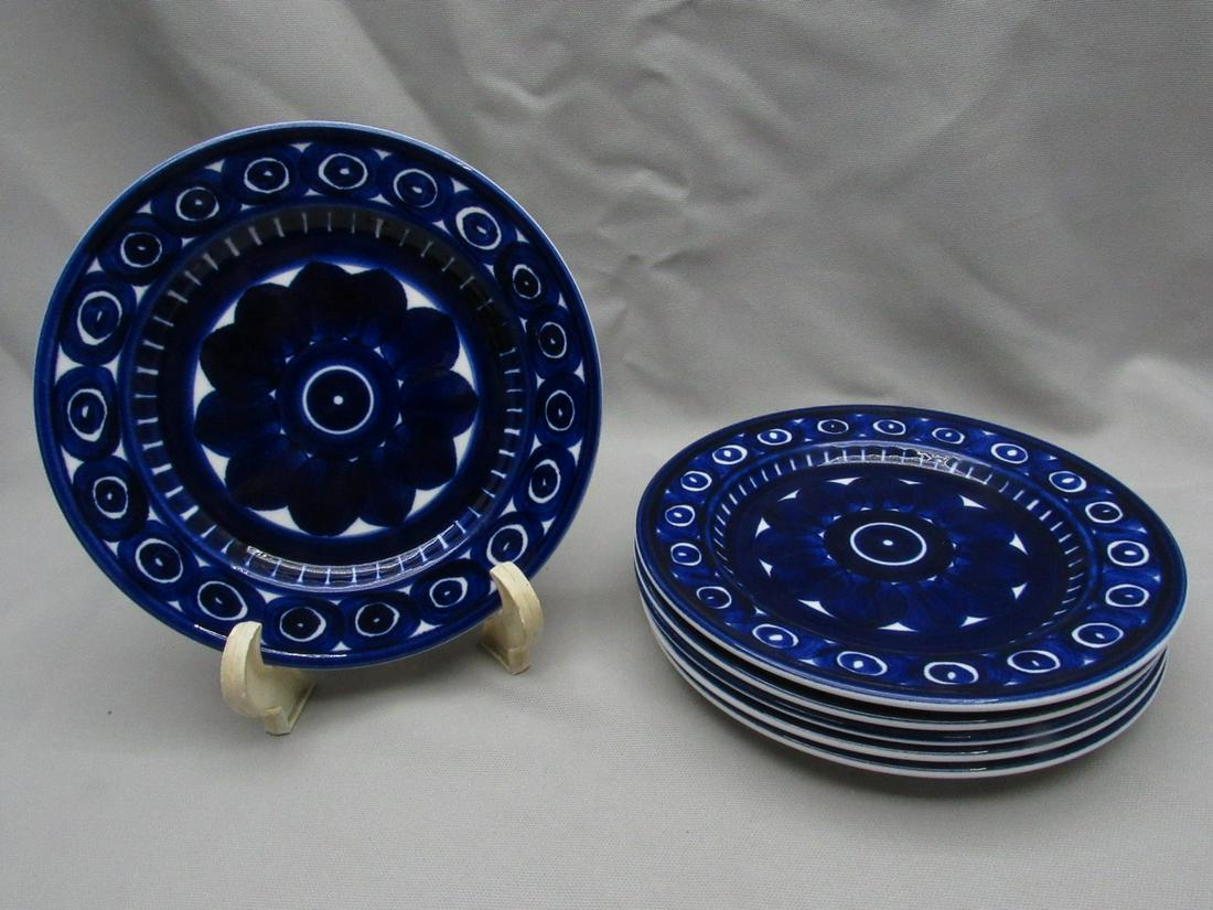 Set of 6 Ceramic Cake Plates Made by Arabia Finland, Valencia Model, Designed by Ulla Procope (1 of 5)