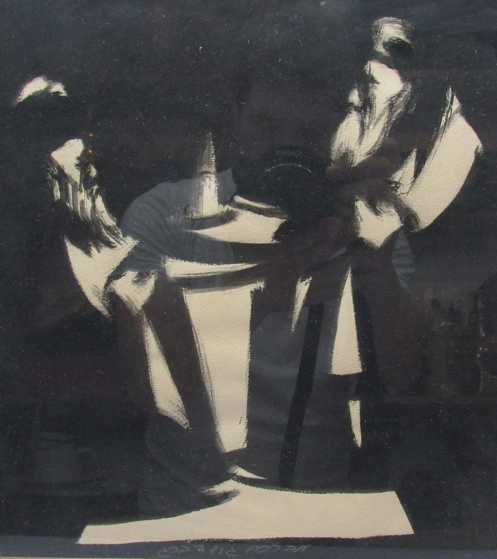 Avraham Goldberg (1906-1980), Two Rabbis (1 of 3)