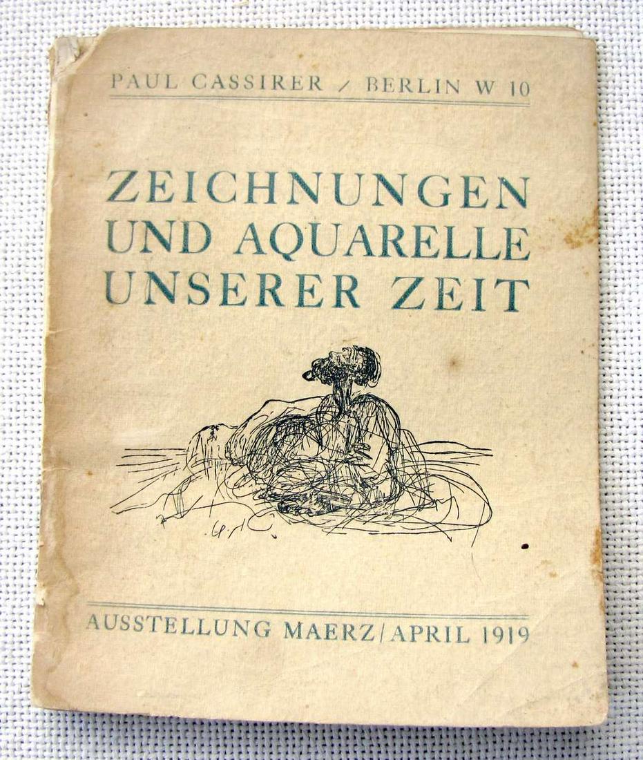 German Avant-garde. Paul Cassirer â€œZeichnungen und Aquarelle unserer Zeitâ€ 1919 Asstellung, (1 of 9)