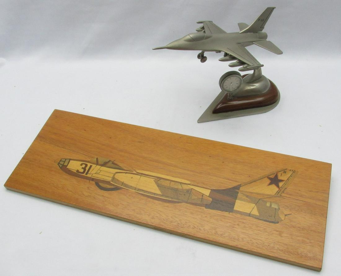 Lot 2 Collectible Fighter Plane Items (1 of 12)