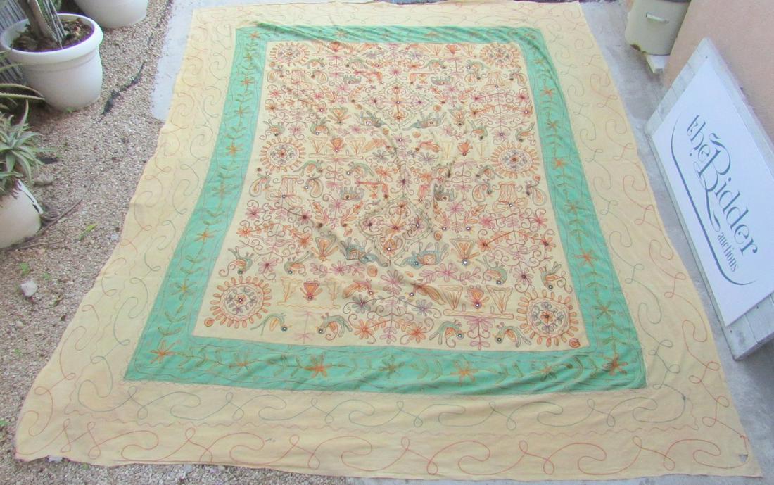 Old Indian Suzani Embroidery Map (1 of 8)