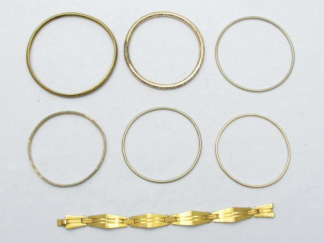 An Assortment Of 6 Fine Old/Antique Bangle Bracelets (1 of 10)