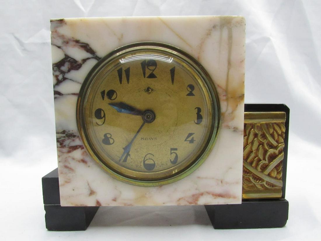 French Art Deco shelf clock made by DEP (1 of 11)