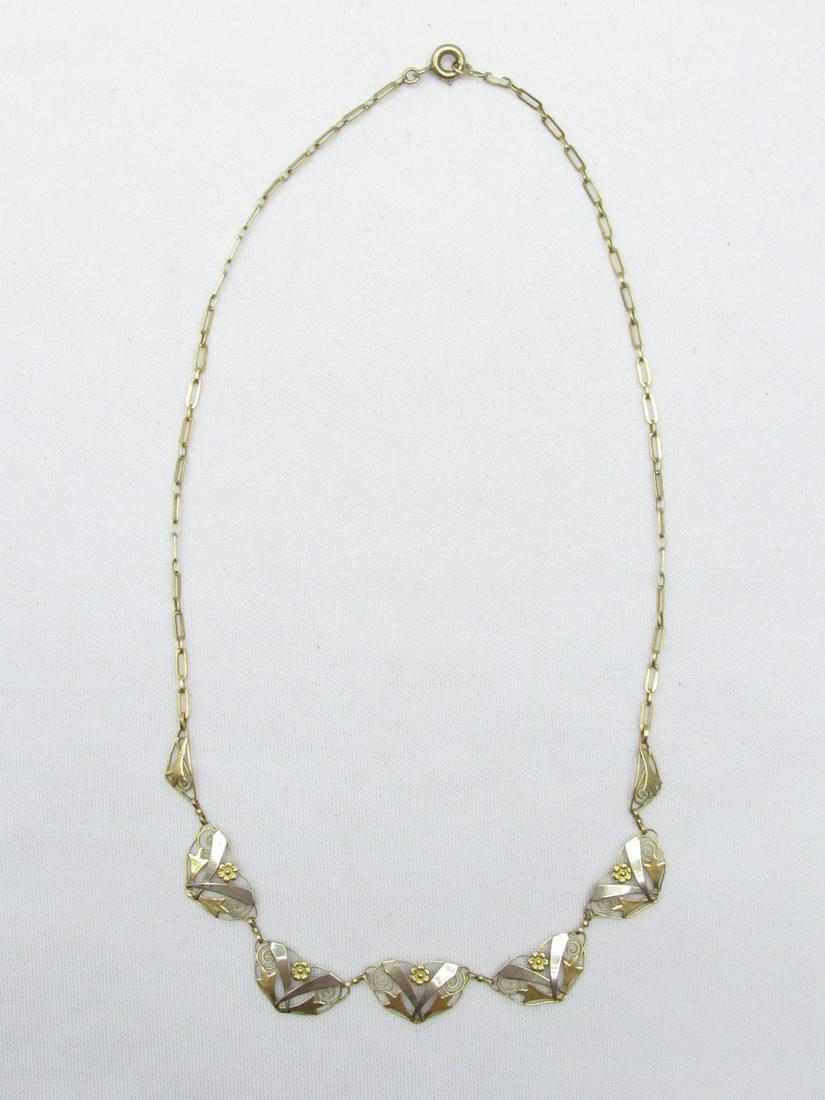 French 18K gold Art Deco chain (1 of 6)
