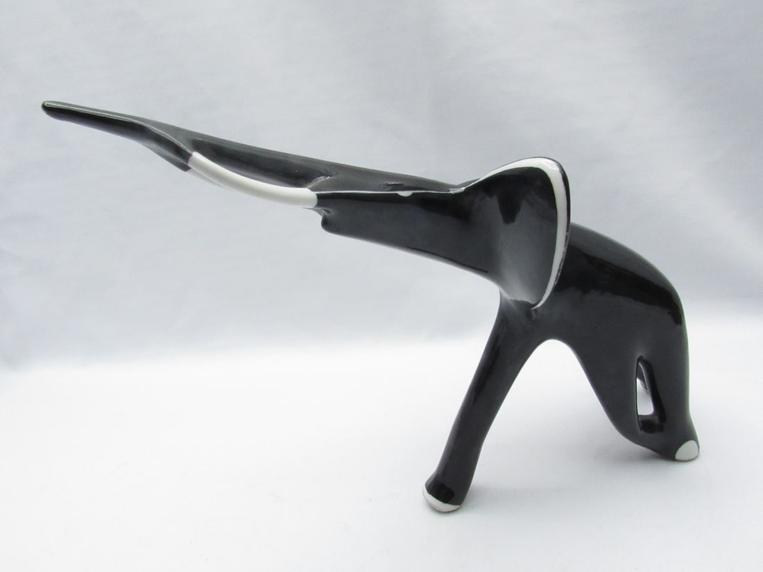 Rare vintage Polish "Elephant" porcelain figurine made by Cmielow (1 of 7)