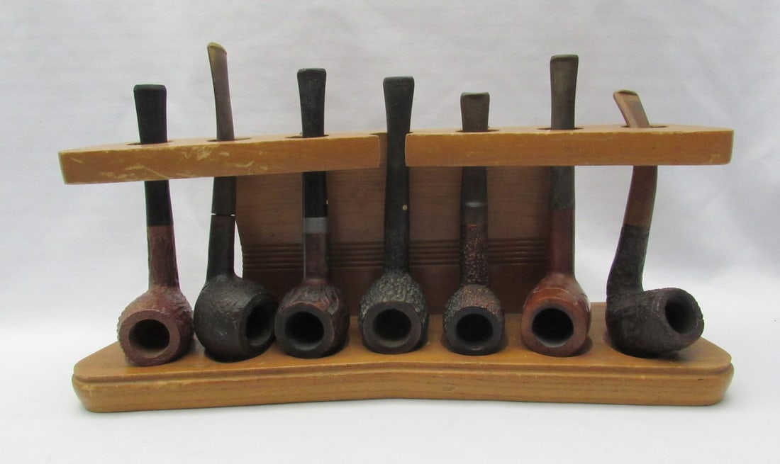 smoking device and 7 vintage pipes (1 of 12)