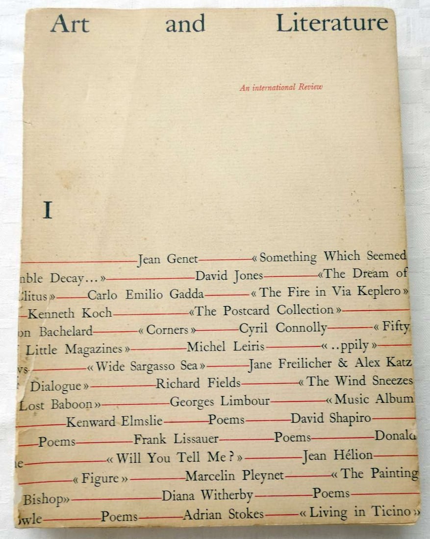 Art and Literature. An International Review. #1, illust., 1st ed., 1964, Avant-garde litho cover, in (1 of 10)