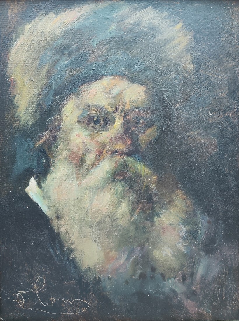 Unknown artist, portrait of a Jewish rabbi (1 of 5)