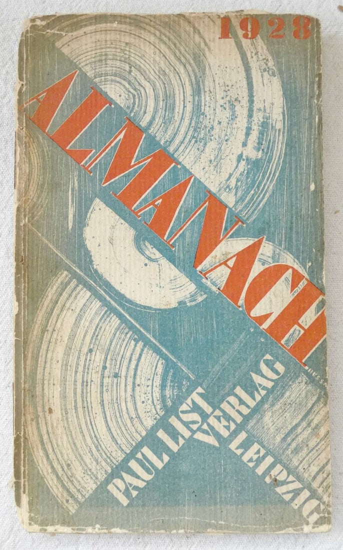 Bauhaus Litho Cover. Almanach des Paul List Verlages auf das Jahr 1928, illust., 1st ed., Leipzig (1 of 12)