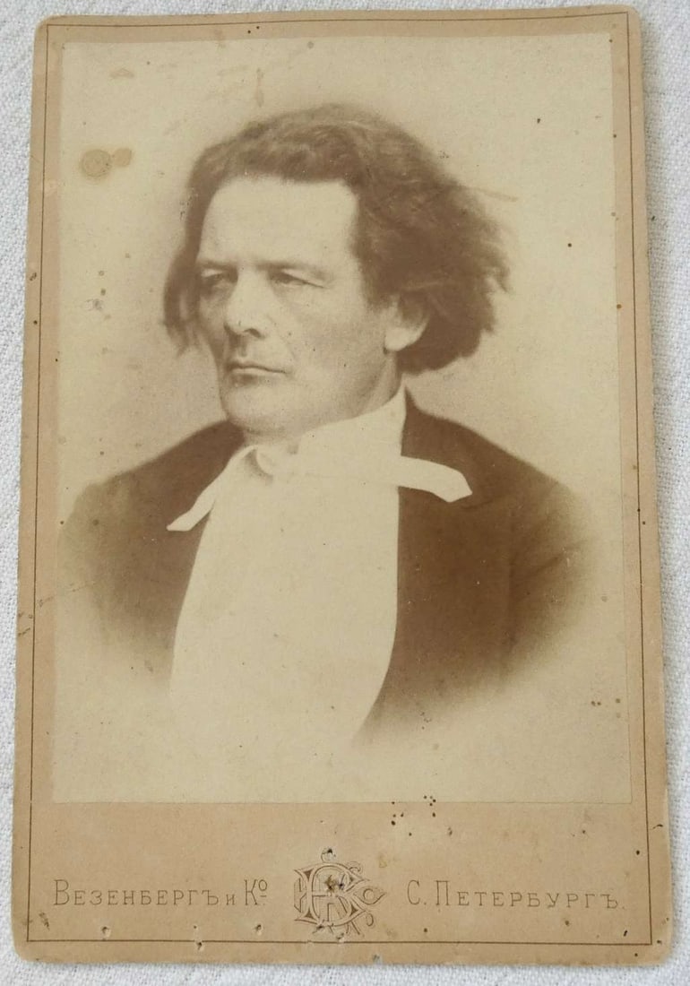 Anton Rubinstein, Jewish Russian Musician, Orig. cabinet photo by photographer Wesenberg, (1 of 3)