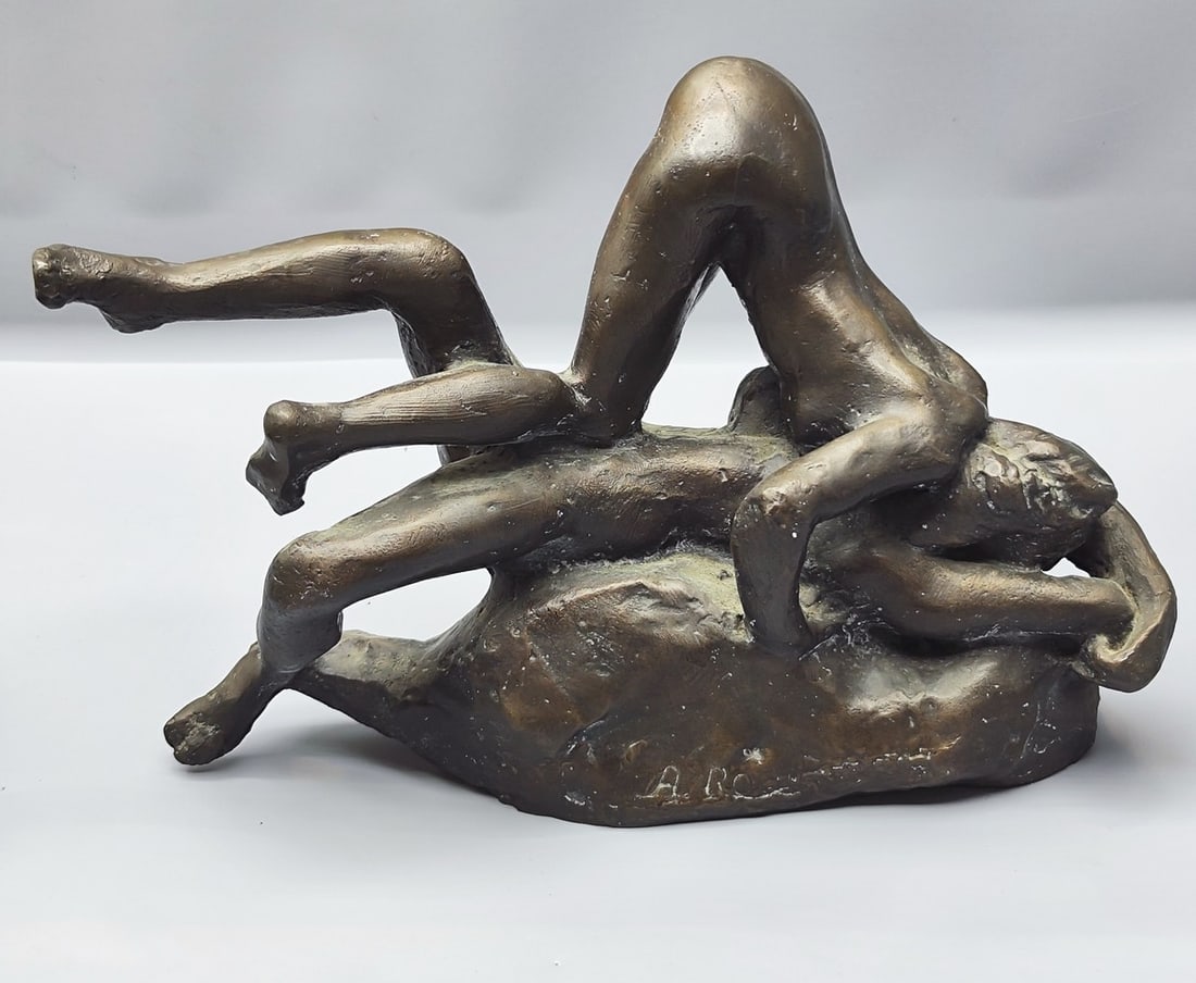 After Auguste Rodin (1840-1917), Damned Women (Femmes damnées): After Auguste Rodin (1840-1917), Damned Women (Femmes damnées), dark chocolate patina rosette sculpture, quality casting, signed, height: 18.5 cm, width: 25 cm, weight: 6.95 kg.