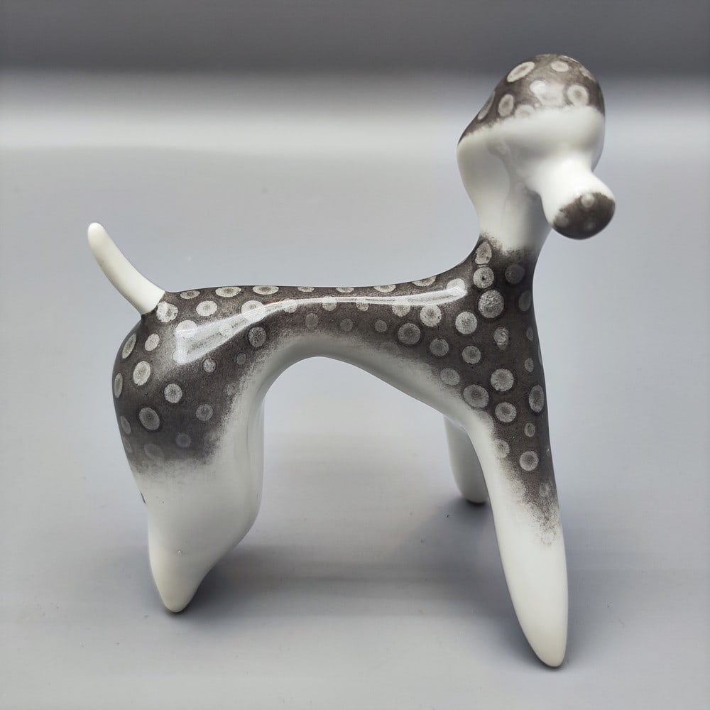 Rare! Vintage porcelain "poodle" figurine made by Cmielow Poland (1 of 7)