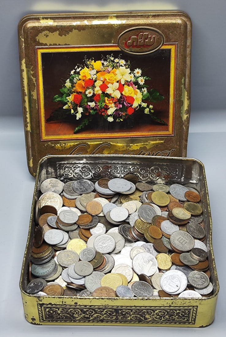 An assortment of coins, all over the world (1 of 7)