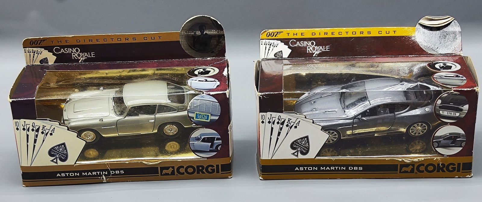 Lot of 2 toy car models Agent James Bond 007 - the movie Casino Royale - made by Corgi (1 of 6)