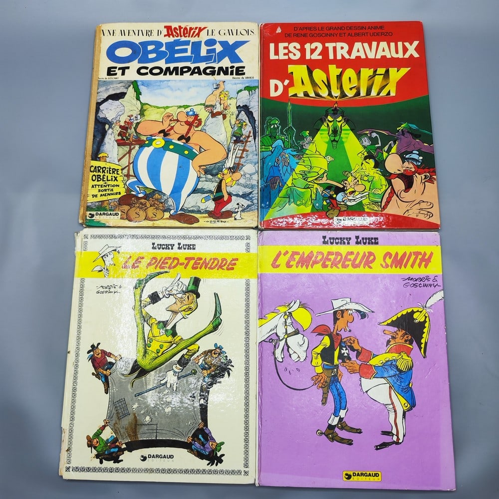 An assortment of 4 vintage Belgian comic books (1 of 8)